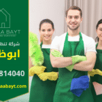 صورة توضح فريق عمل محترف من شركة تنظيف في ابوظبي أثناء تنفيذ مهام التنظيف في إحدى الفلل داخل المدينة، باستخدام معدات حديثة ومنتجات آمنة للحفاظ على جودة الخدمة والنظافة العالية.