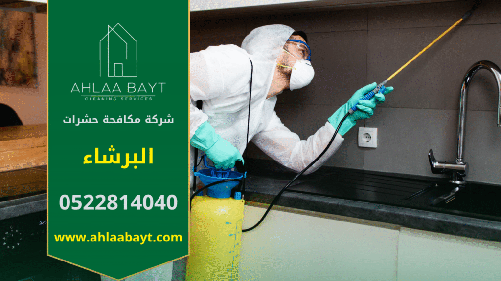 فريق محترف من شركة مكافحة حشرات في البرشاء يقوم بمكافحة الحشرات في المنزل لضمان بيئة نظيفة وآمنة.