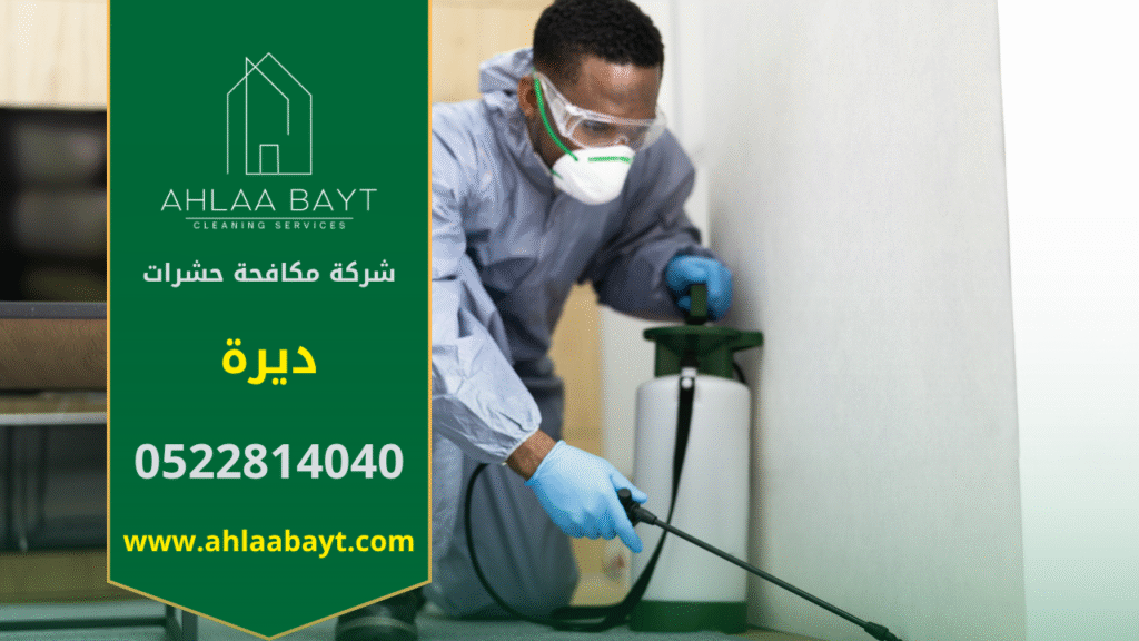 فريق متخصص من شركة مكافحة حشرات في ديرة يقوم بمكافحة الحشرات داخل المنازل والمكاتب لضمان بيئة نظيفة وصحية.
